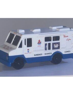 Mr Mister Softee Ice Cream Truck Car 3 inch Diecast Collectible Toy - Plays Tune